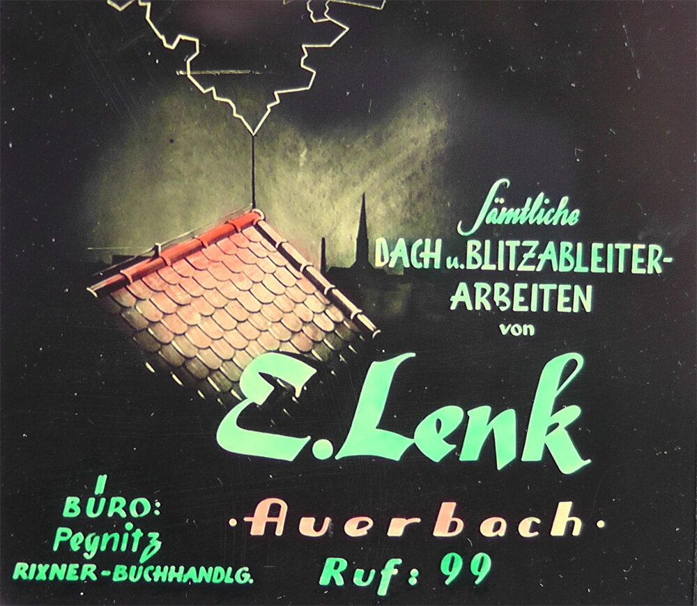 Werbeplakat Lenk Pegnitz